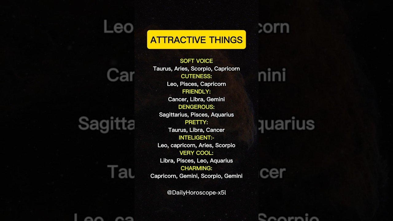 No momento, você está visualizando Attractive Things Of Zodiac Signs #zodiac #zodiacsigns #astrology #horoscope #tarot
