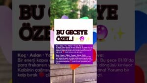 Leia mais sobre o artigo Bu gece.!#keşfet #aşk #burçyorumları #burçlar #tarotreading #tarot