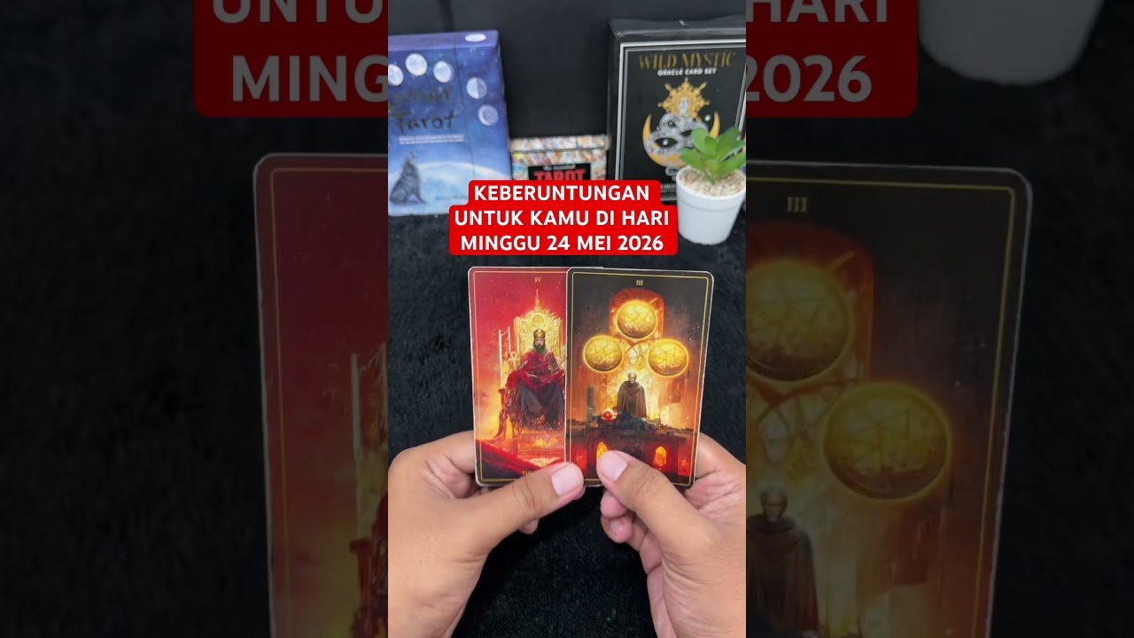 No momento, você está visualizando KEBERUNTUNGAN UNTUK KAMU DI HARI MINGGU 24 MEI 2026 #tarot #tarotreading