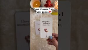 Leia mais sobre o artigo Message from your person #love #tarot #youtube #youtubeshorts #youtuber #youtubevideo #like #share
