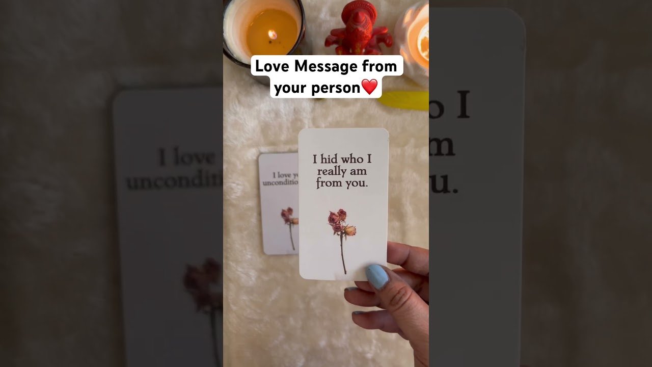 No momento, você está visualizando Message from your person #love #tarot #youtube #youtubeshorts #youtuber #youtubevideo #like #share