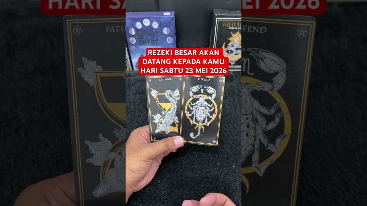 No momento, você está visualizando REZEKI BESAR AKAN DATANG KEPADA KAMU HARI SABTU 23 MEI 2026 #tarot #tarotreading