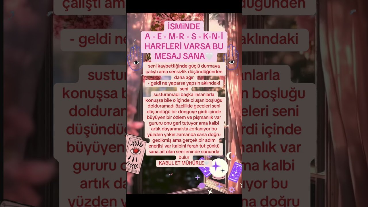 No momento, você está visualizando SANA AİT OLAN ENİNDE SONUNDA SENİ BULUR #tarot #astrologorkem #astroloji #aklımdakikişitarotaçilimi
