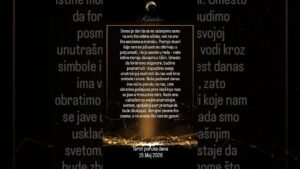 Leia mais sobre o artigo Tarot poruka dana 15.Maj 2026 #astrologmiroslav #astrologija #horoskop #tarot