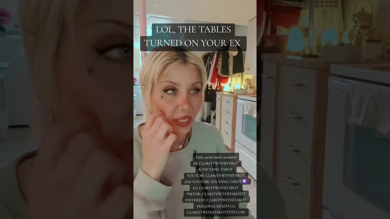 No momento, você está visualizando THE TABLES HAVE TURNED ON YOUR EX #tarotreading #tarot #shorts