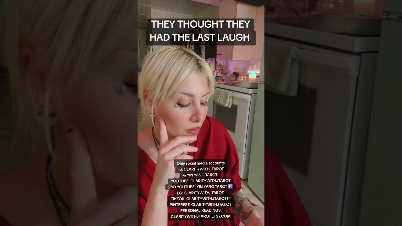 No momento, você está visualizando THEY THOUGHT THEY HAD THE LAST LAUGH #tarot #tarotreading #shorts