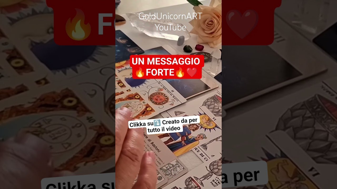 No momento, você está visualizando Un Forte Messaggio che non Aspetti ❤️ #shorts #tarocchi #tarot #goldunicornart