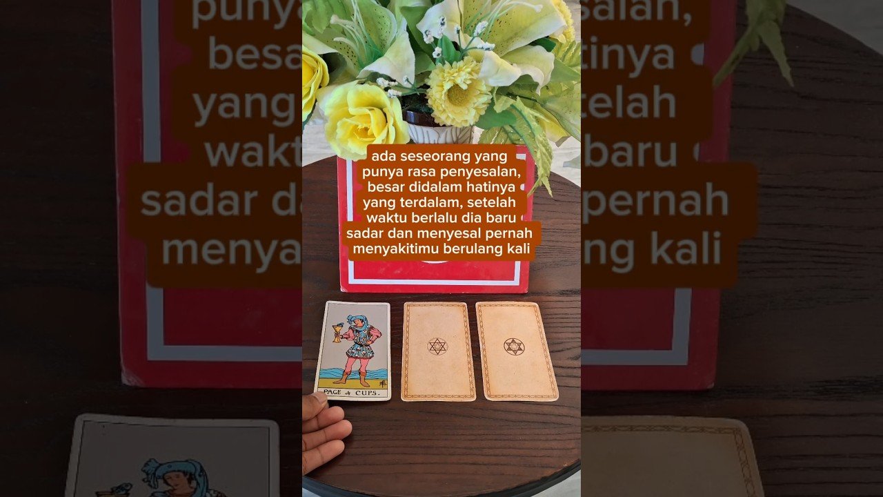 No momento, você está visualizando ada seseorang yang akan minta maaf dalam waktu dekat sama kamu.. #tarot #tarotreading #tarotcards