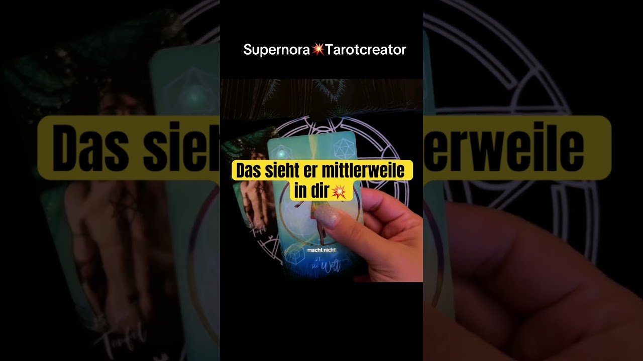 Leia mais sobre o artigo Er erkennt deine besondere Wirkung auf ihn.💥 #psychologischestarot #supernora #tarot #herzmensch