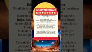 Leia mais sobre o artigo Geldin Mucize ler.,,!! #keşfet #kesvet #burçyorumları #tarotreading #tarot