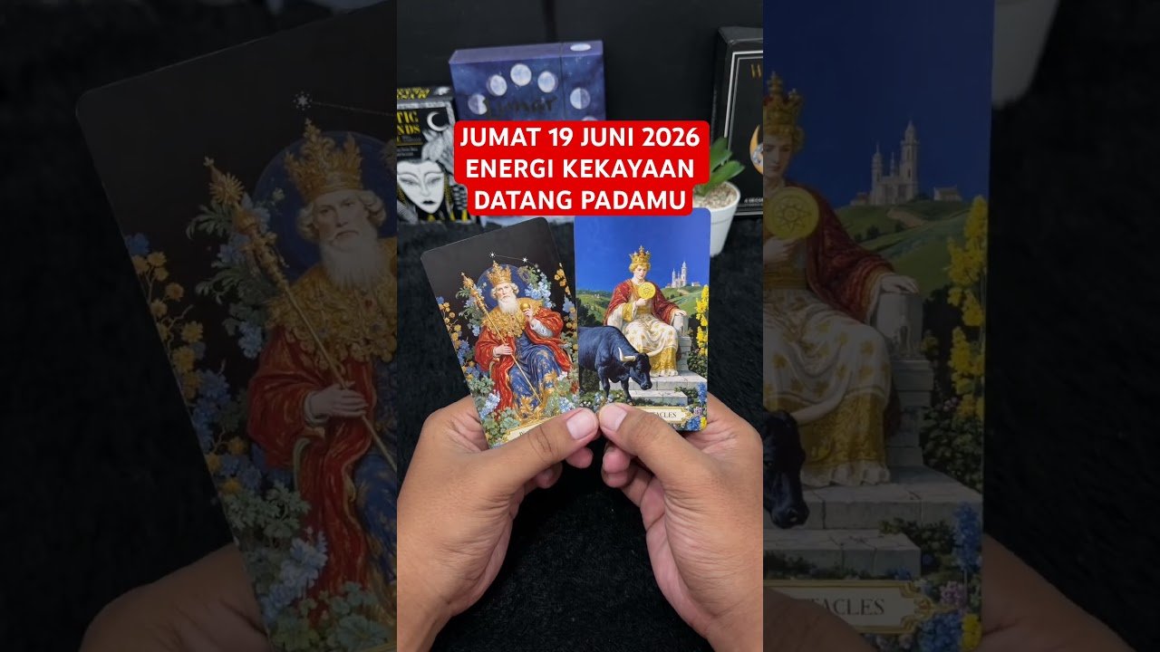 No momento, você está visualizando JUMAT 19 JUNI 2026 ENERGI KEKAYAAN DATANG PADAMU #tarot