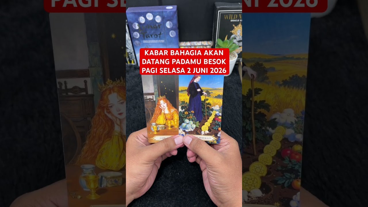No momento, você está visualizando KABAR BAHAGIA AKAN DATANG PADAMU BESOK PAGI SELASA 2 JUNI 2026 #tarot #tarotreading