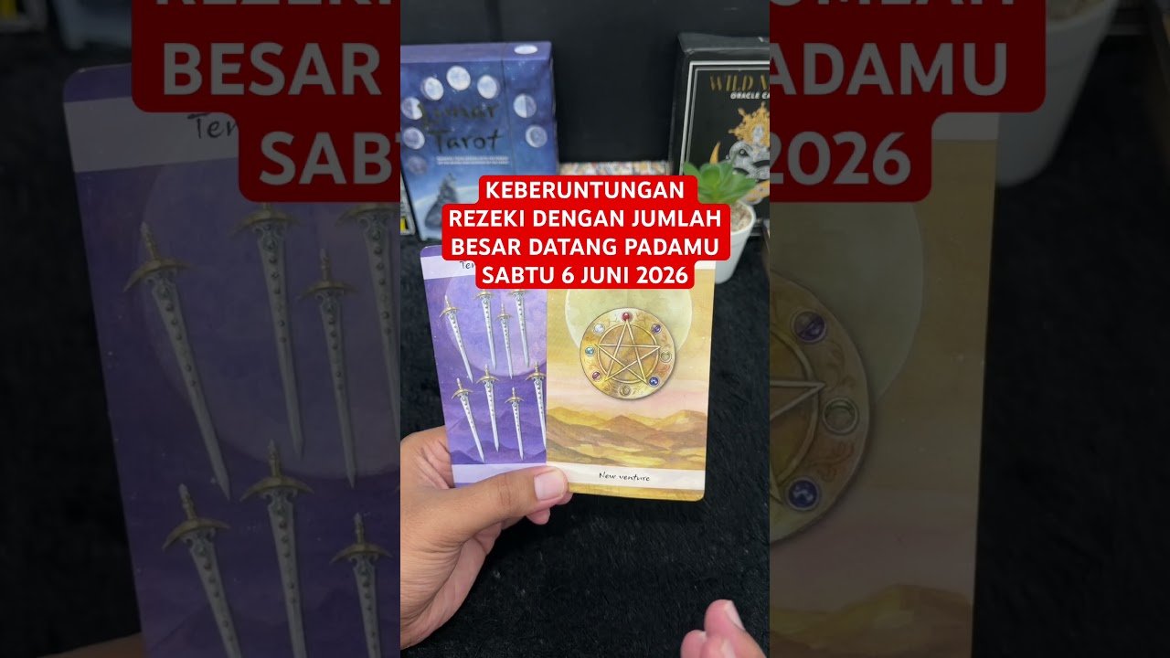 No momento, você está visualizando KEBERUNTUNGAN REZEKI DENGAN JUMLAH BESAR DATANG PADAMU SABTU 6 JUNI 2026 #tarot #tarotreading