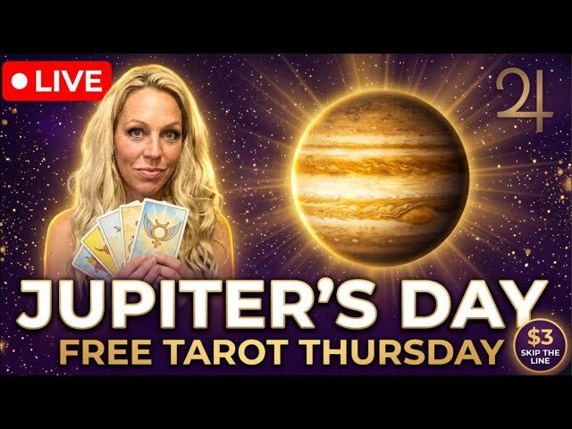 No momento, você está visualizando LIVE Free Tarot Thursday Afternoon – Jupiter Brings Money! Don’t Miss This Reading 🔮 Gemini Season