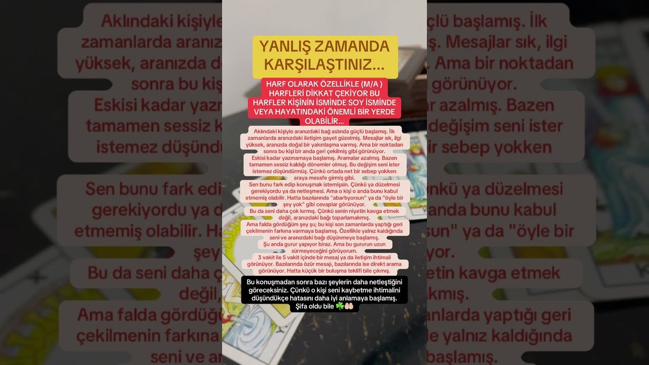 No momento, você está visualizando Mesajın var❤️Okumalısın❤️ #tarot #aklımdakikişitarotaçilimi #astroloji #tarotreading #tarotcards
