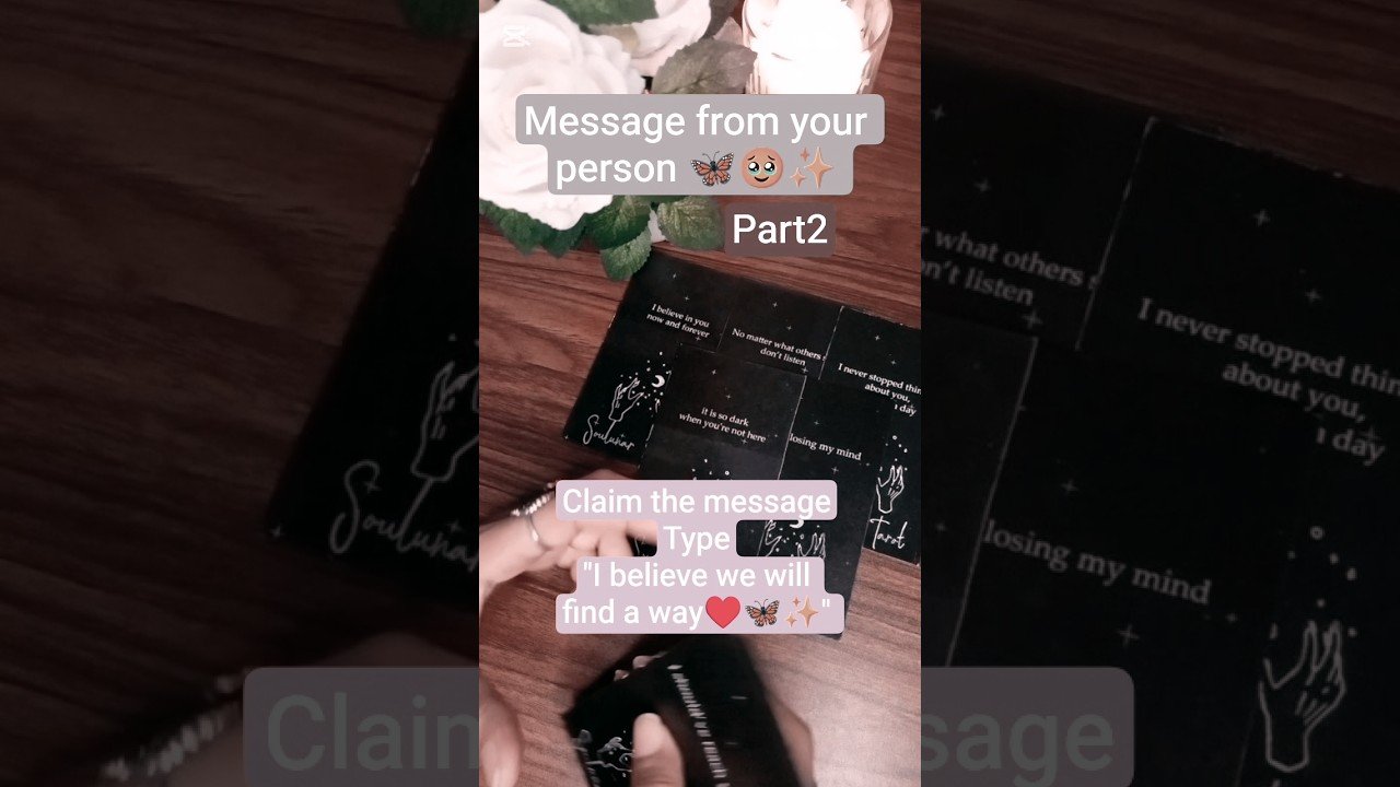 No momento, você está visualizando message from your person ♥️✨🦋 part 2 #tarot #tarotreading