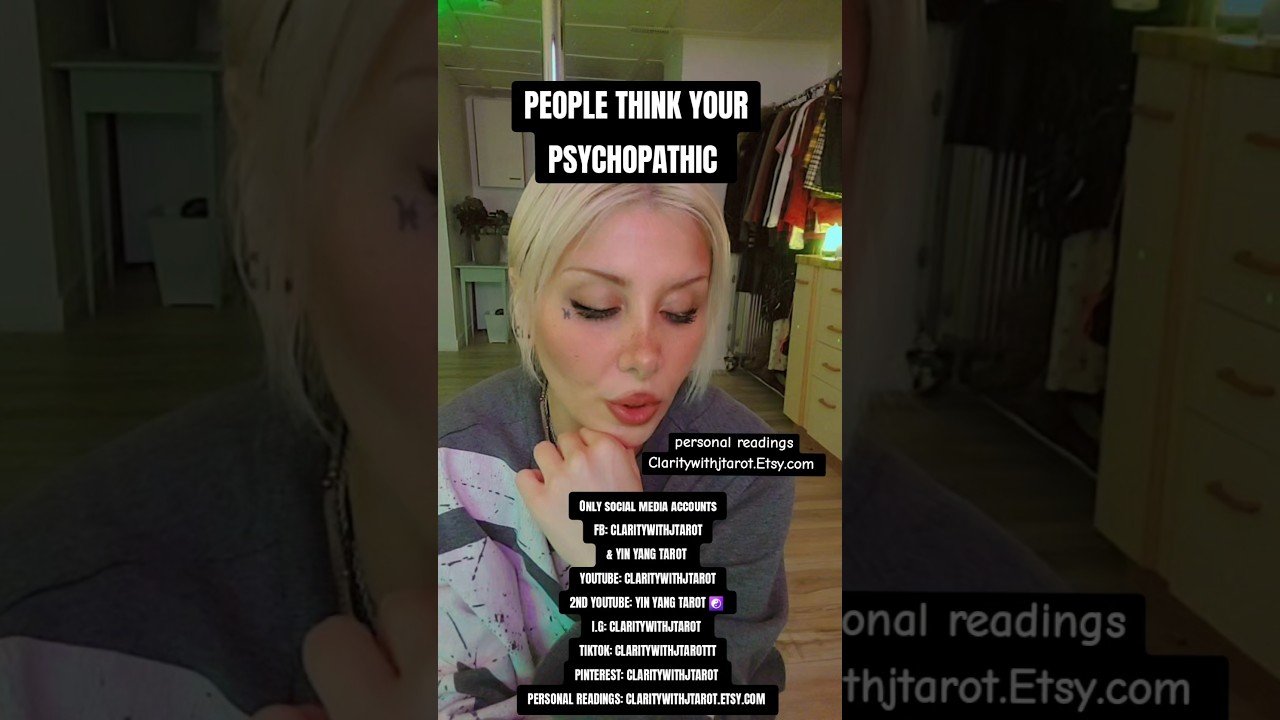 No momento, você está visualizando PEOPLE THINK YOUR A PSYCHOPATH  #tarotreading #shorts #tarot