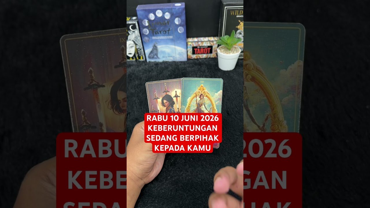 No momento, você está visualizando RABU 10 JUNI 2026 KEBERUNTUNGAN SEDANG BERPIHAK KEPADA KAMU #tarot #tarotreading