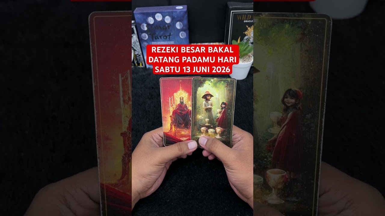 No momento, você está visualizando REZEKI BESAR BAKAL DATANG PADAMU HARI SABTU 13 JUNI 2026 #tarot #tarotreading