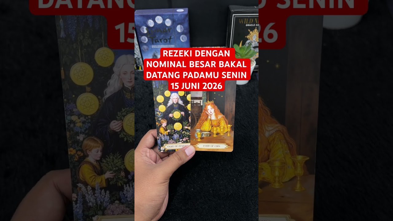No momento, você está visualizando REZEKI DENGAN NOMINAL BESAR BAKAL DATANG PADAMU SENIN 15 JUNI 2026 #tarot #tarotreading
