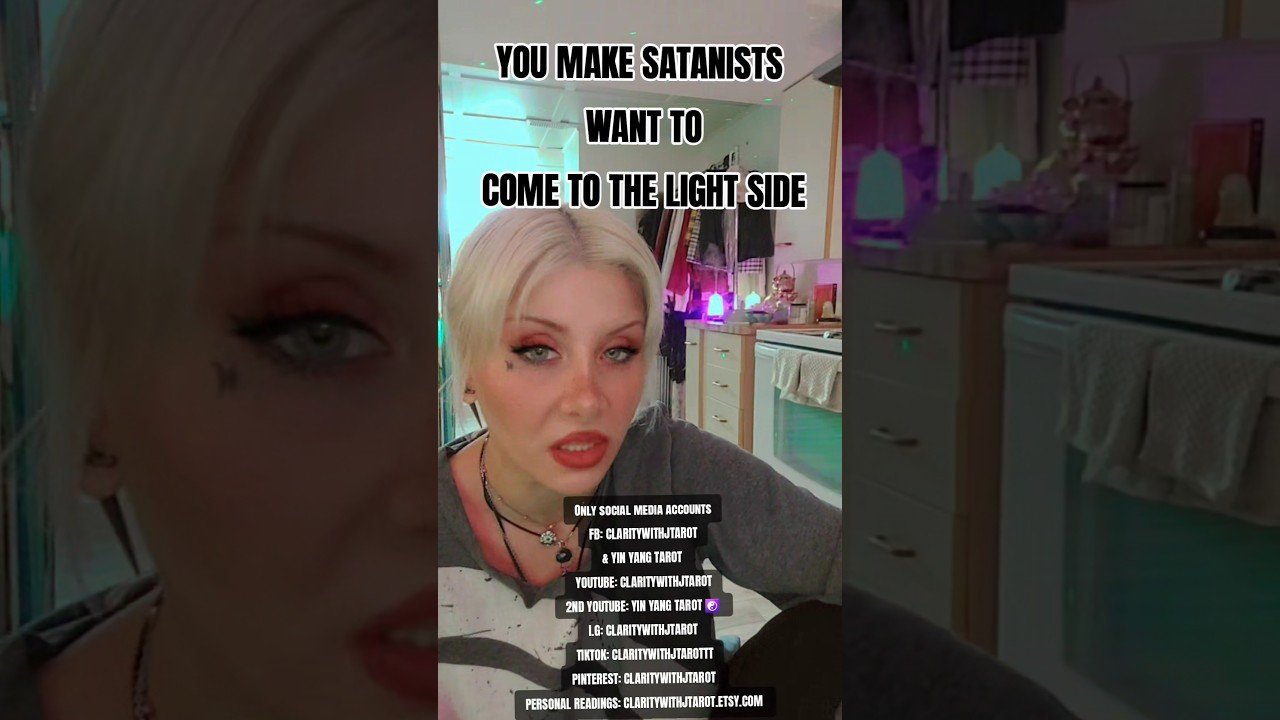 No momento, você está visualizando YOU MAKE SATANISTS WANNA COME TO THE LIGHT SIDE  #tarot #tarotreading #shorts