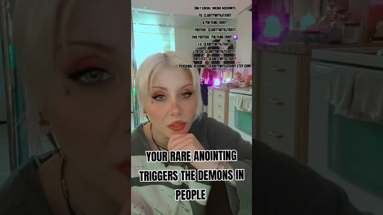 No momento, você está visualizando YOUR RARE ANOINTING TRIGGERS THE DEMONS IN PEOPLE  #tarot #tarotreading #shorts