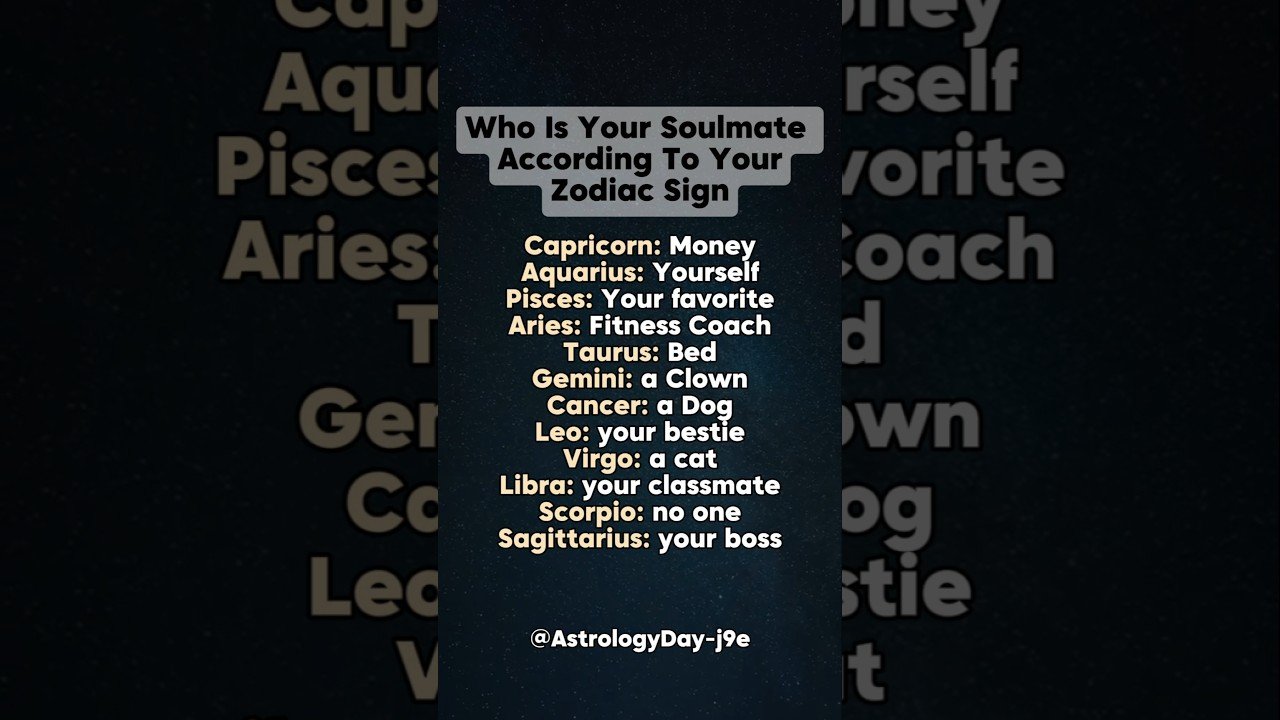 No momento, você está visualizando Your Zodiac Sign Reveals Your Soulmate #zodiac #zodiacsigns #astrology #horoscope #tarot