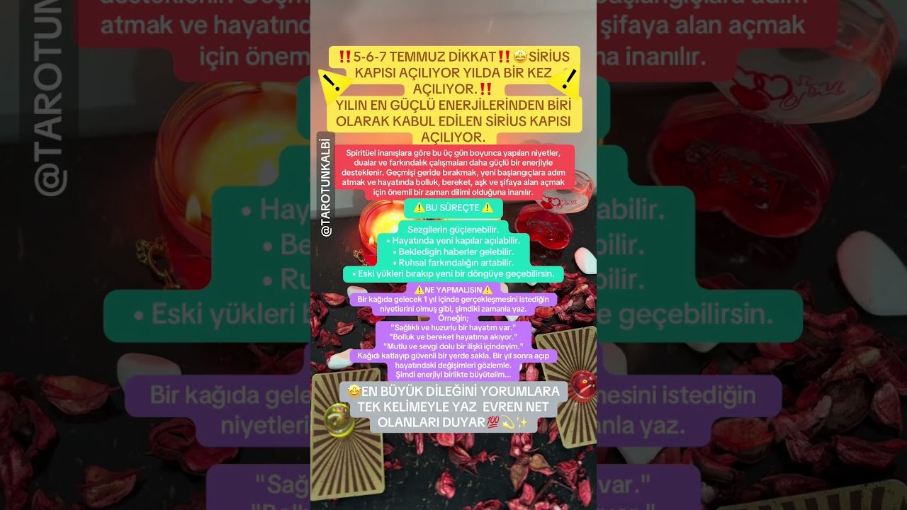 No momento, você está visualizando 5-6-7 TEMMUZ DİKKAT⚠️💯#keşfetbeniöneçıkar #tarot #youtubeshorts #astroloji #aklındakikişi #evlilik