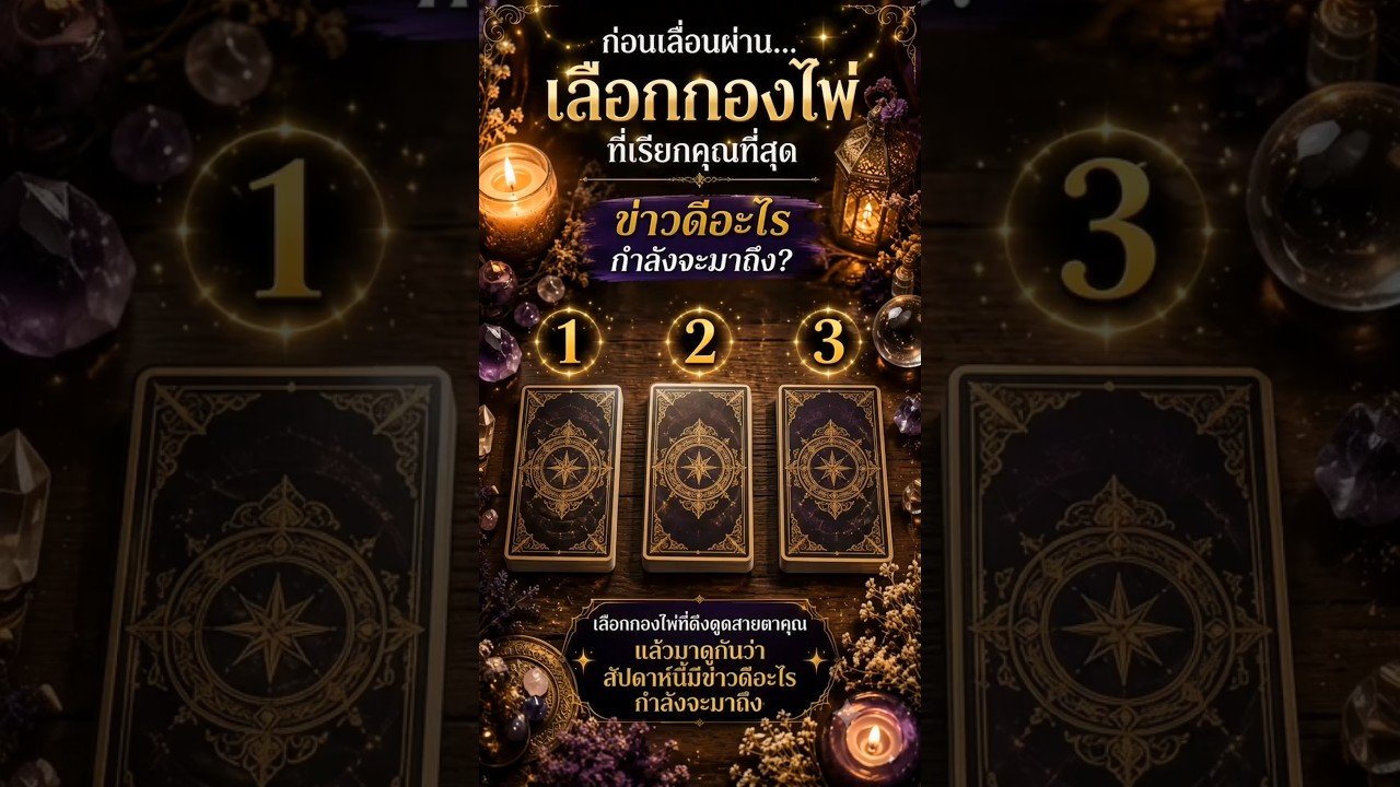 No momento, você está visualizando สัปดาห์นี้มีข่าวดีอะไรกำลังจะมาถึง? #ไพ่ยิปซี #tarot #ดูดวง #pickacard #สายมู #shorts #tarotreading