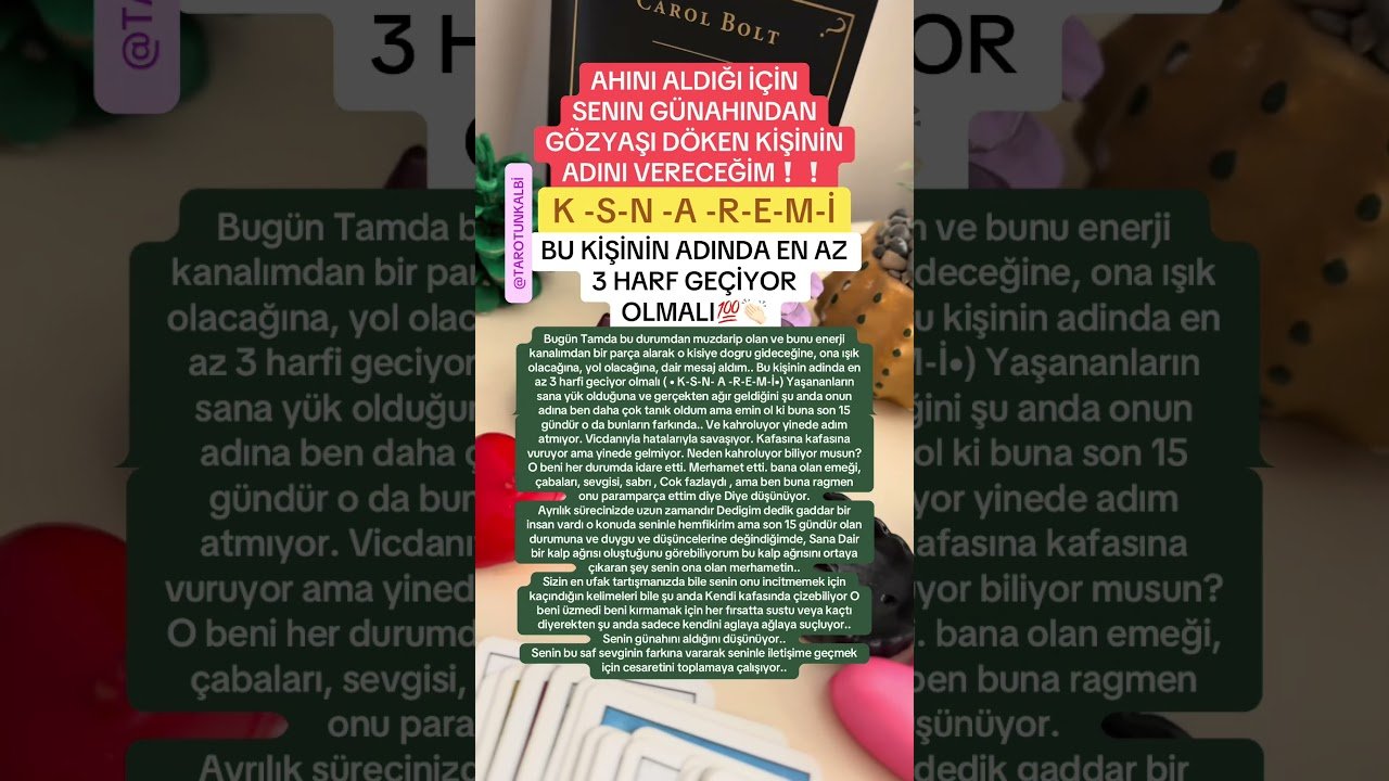 No momento, você está visualizando AHINI ALDIĞI İÇİN GÖZ YAŞI DÖKÜYOR!#keşfetbeniöneçıkar #tarot #youtubeshorts #astroloji #kesfet