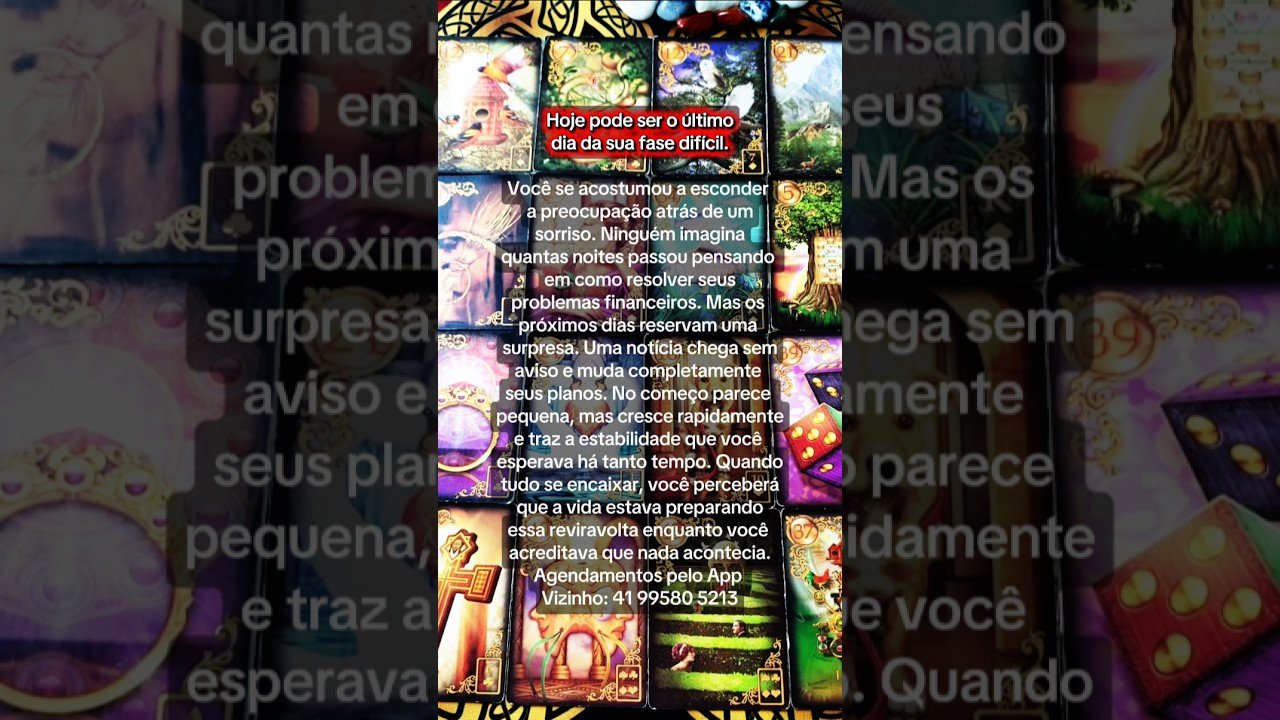 No momento, você está visualizando Hoje pode ser o último dia da sua fase difícil #gratitude #tarot #consultatarologa #tarologa #taro