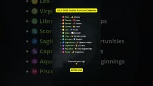Leia mais sobre o artigo JULY 2026 Zodiac Fortune Calendar #shorts #zodiac #zodiacsigns #tarot #horoscope