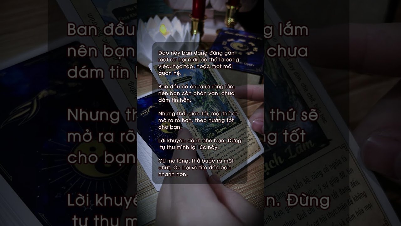 No momento, você está visualizando không phải ngẫu nhiên đâu #kinhdich #thongdiepvutru  #tarot