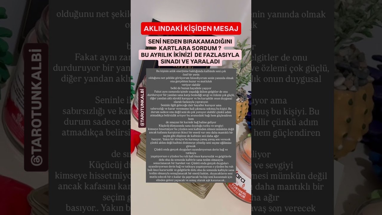 No momento, você está visualizando SONUÇ OLARAK AŞK KAZANACAK🥹🫶🏻#keşfetbeniöneçıkar #tarot #youtubeshorts #astroloji #keşfet