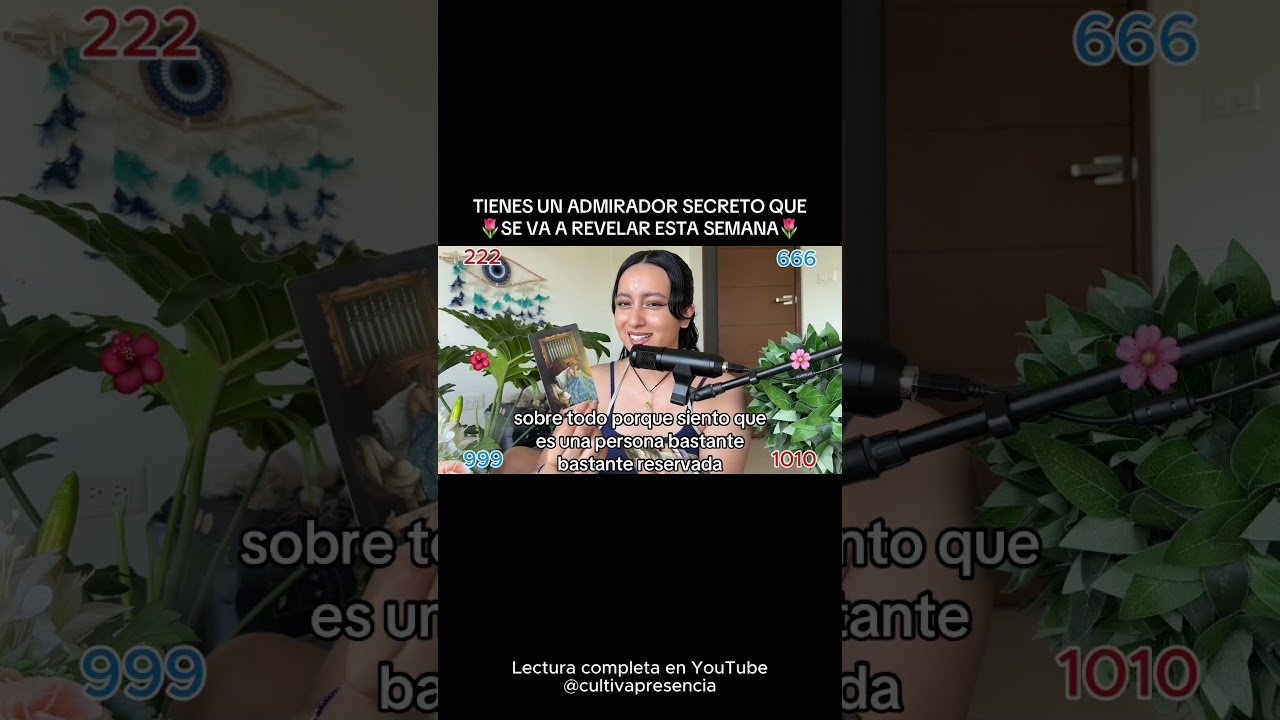No momento, você está visualizando Tienes un admirador secreto 🌷✨💫 #energía #gratitud #tarot #cultivapresencia