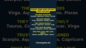 Leia mais sobre o artigo Zodiac Signs Who Protects Their Feelings 🔐 #zodiac #zodiacsigns #astrology #horoscope #tarot