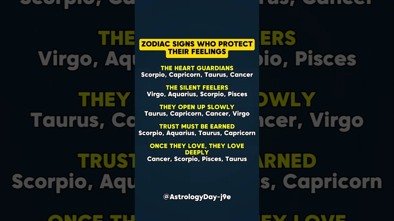 No momento, você está visualizando Zodiac Signs Who Protects Their Feelings 🔐 #zodiac #zodiacsigns #astrology #horoscope #tarot