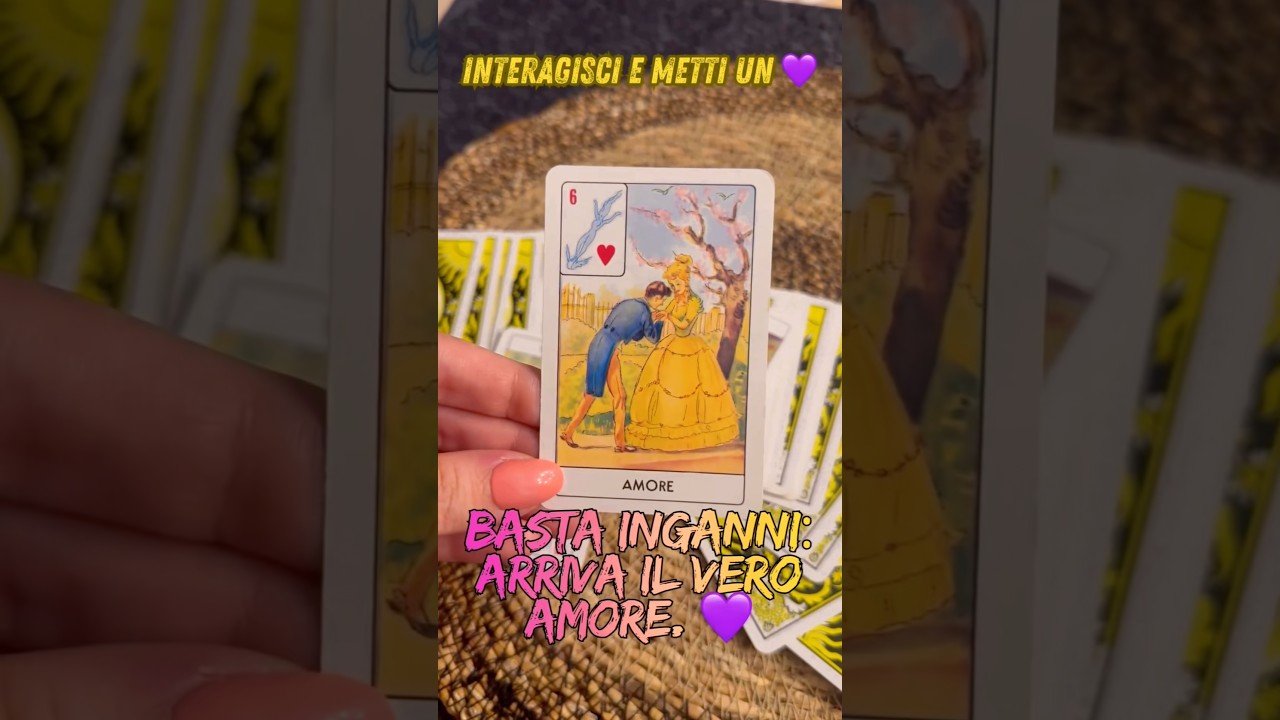 No momento, você está visualizando ✨ Basta inganni: arriva il vero amore. 💜✨ #tarot