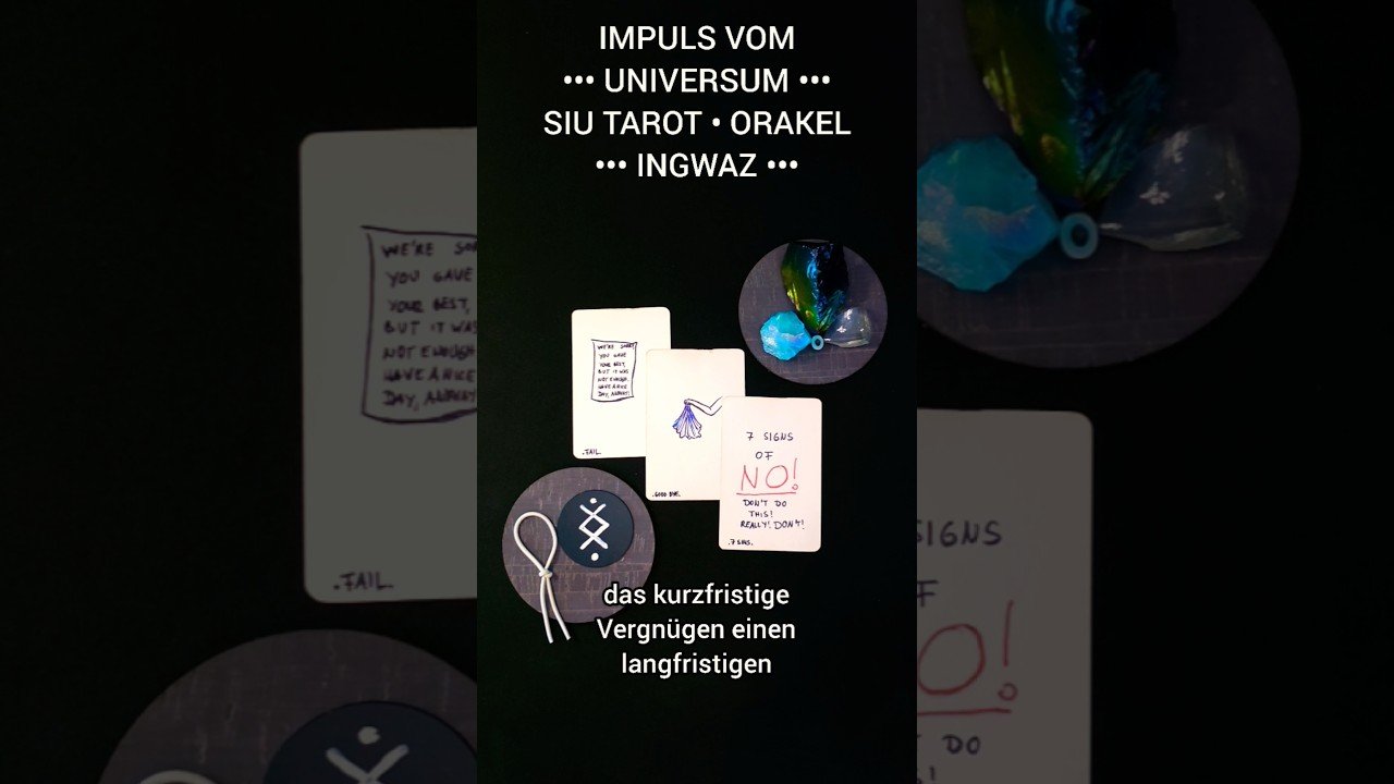 No momento, você está visualizando ☄ IMPULS VOM UNIVERSUM 📣 VERSUCHUNG • INGWAZ • #tarot #rune #orakel ☉