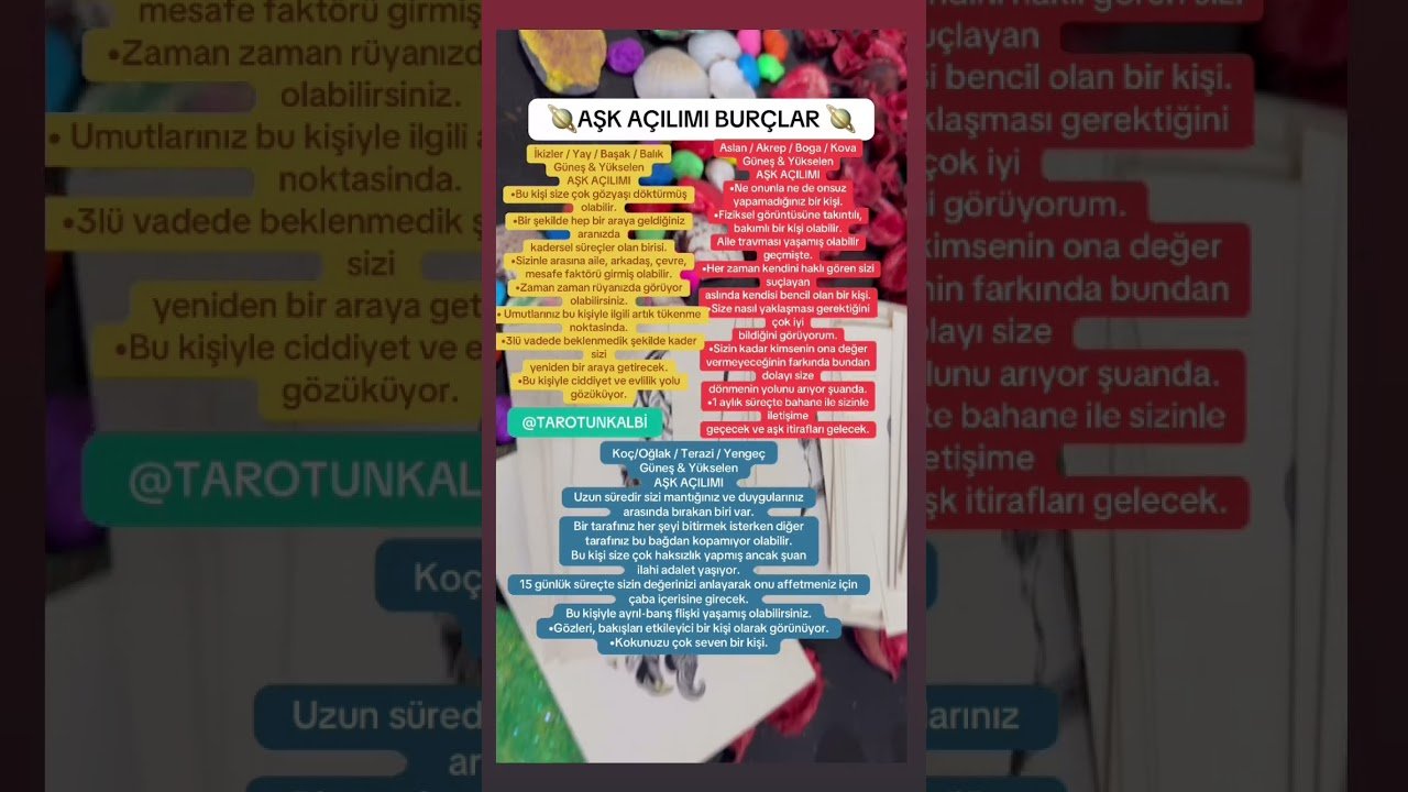 No momento, você está visualizando AŞK AÇILIMI YAKIN GÜNDEM🧚🏻‍♀️ #tarot #keşfetbeniöneçıkar #youtubeshorts #burçlar