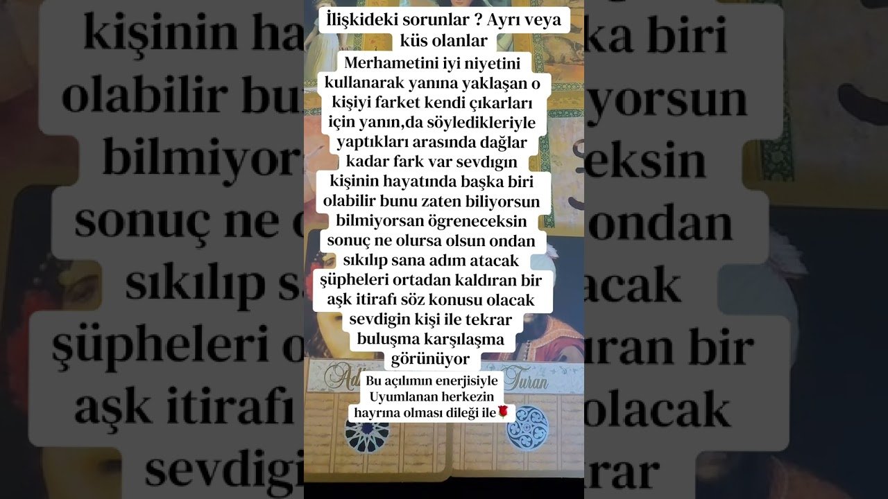 No momento, você está visualizando Abone Ol, Beğen, Paylaş❤️ #tarot #tarotreading #tarotcards #aşkaçılımı #tarotaçılımı #geridönüş #aşk