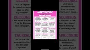 Leia mais sobre o artigo 🔮HOROSCOPE DU MERCREDI 19 AOÛT. #oracleamour #guidance #astrology #tarot #voyanceactualite