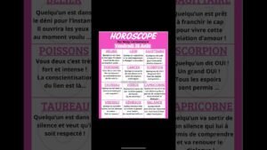 Leia mais sobre o artigo 🔮HOROSCOPE DU VENDREDI 28 AOÛT. #oracleamour #guidance #astrology #tarot #voyanceactualite