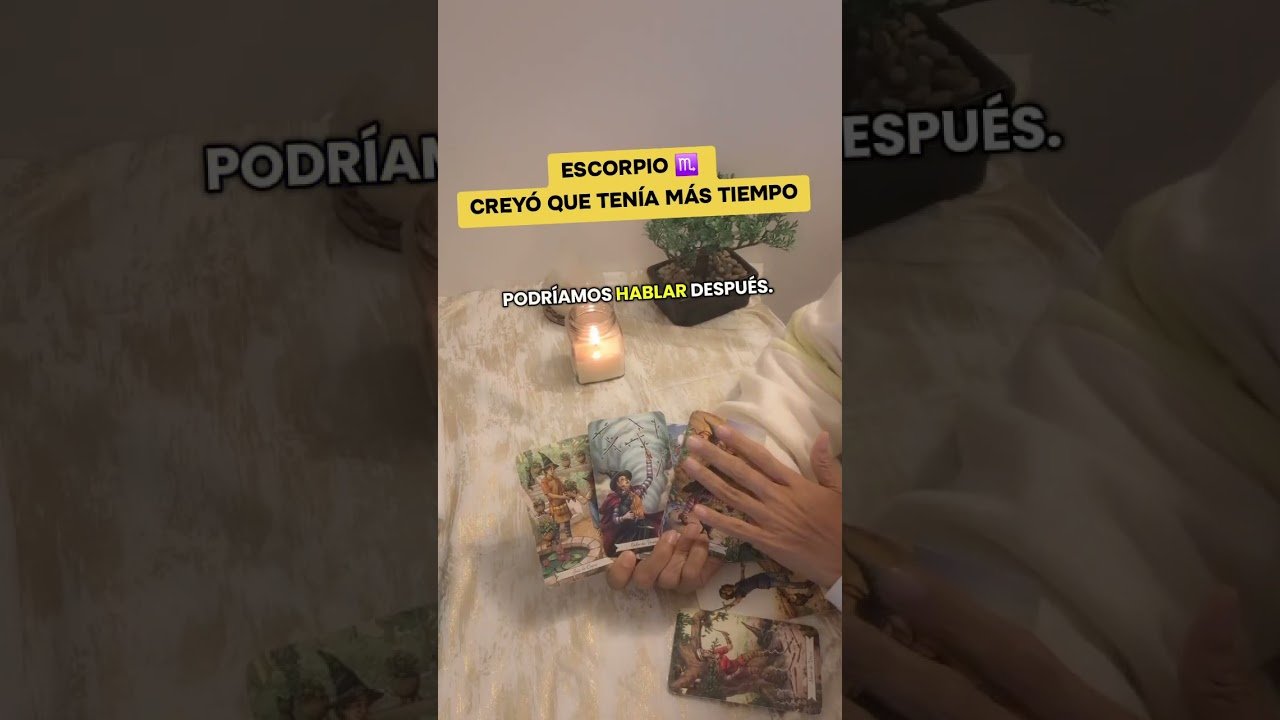 No momento, você está visualizando ESCORPIO ♏️ Creyó que todavía tenía tiempo contigo#scorpio #escorpio #tarot #tarotreading