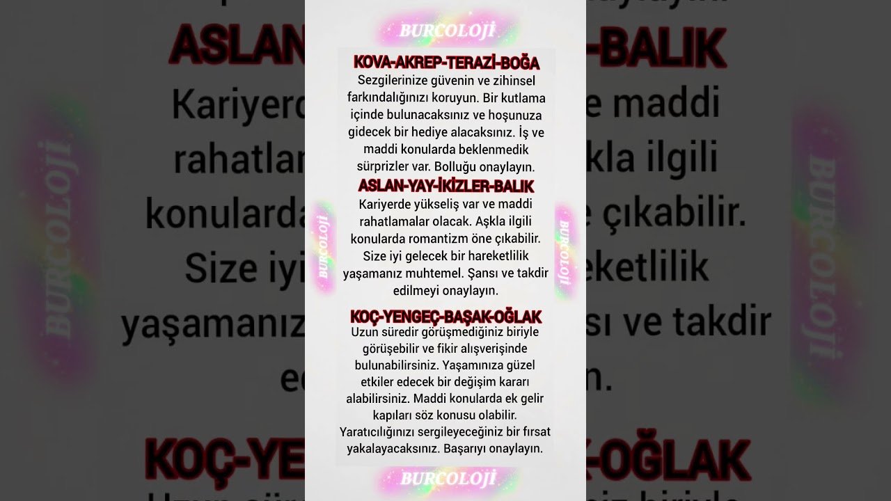 No momento, você está visualizando Günlük Burç Yorumları 8 Ağustos #astrology #burçlar #tarot