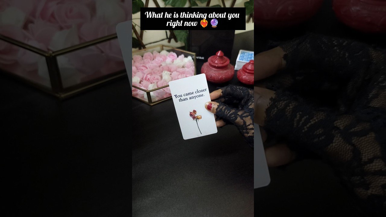 No momento, você está visualizando he’s thinking about you❤️‍🔥#tarot #tarotreading #viralvideo #shorts #pickacard #guidance #explore