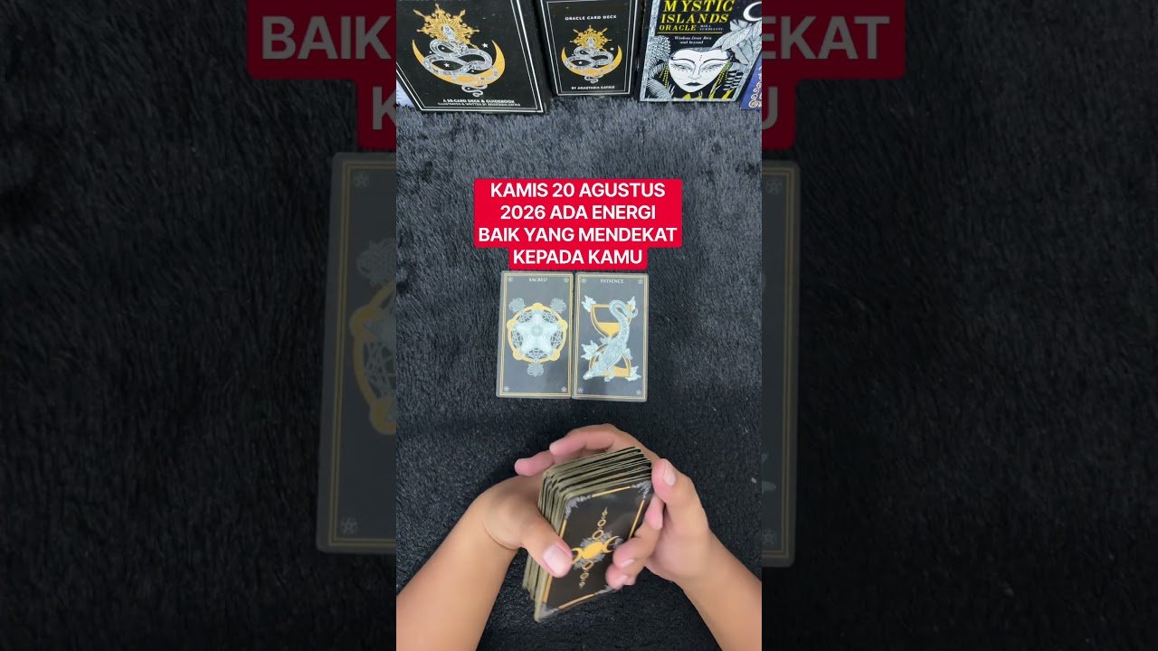 No momento, você está visualizando KAMIS 20 AGUSTUS 2026 ADA ENERGI BAIK YANG MENDEKAT KEPADA KAMU #tarot #tarotreading