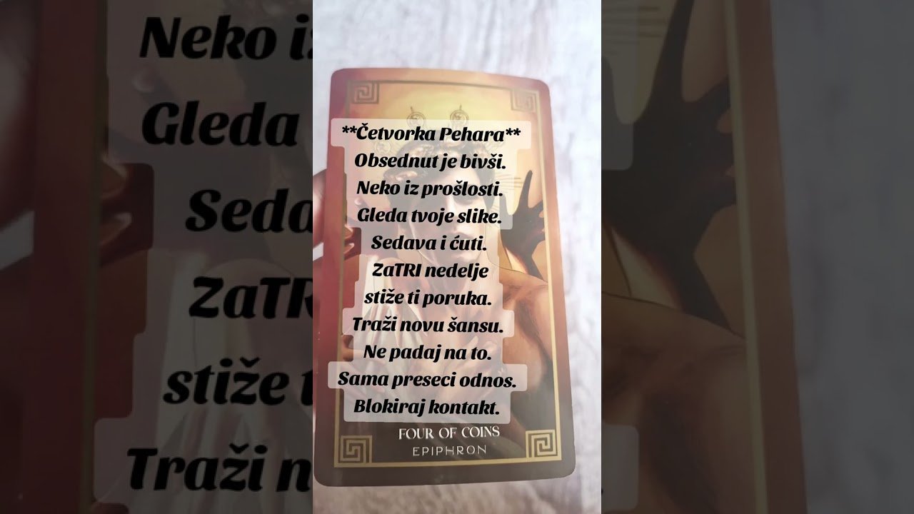 No momento, você está visualizando KO JE OPSEDNUT VAMA?   Tarotologija  #horoscope #tarot #tarotologija