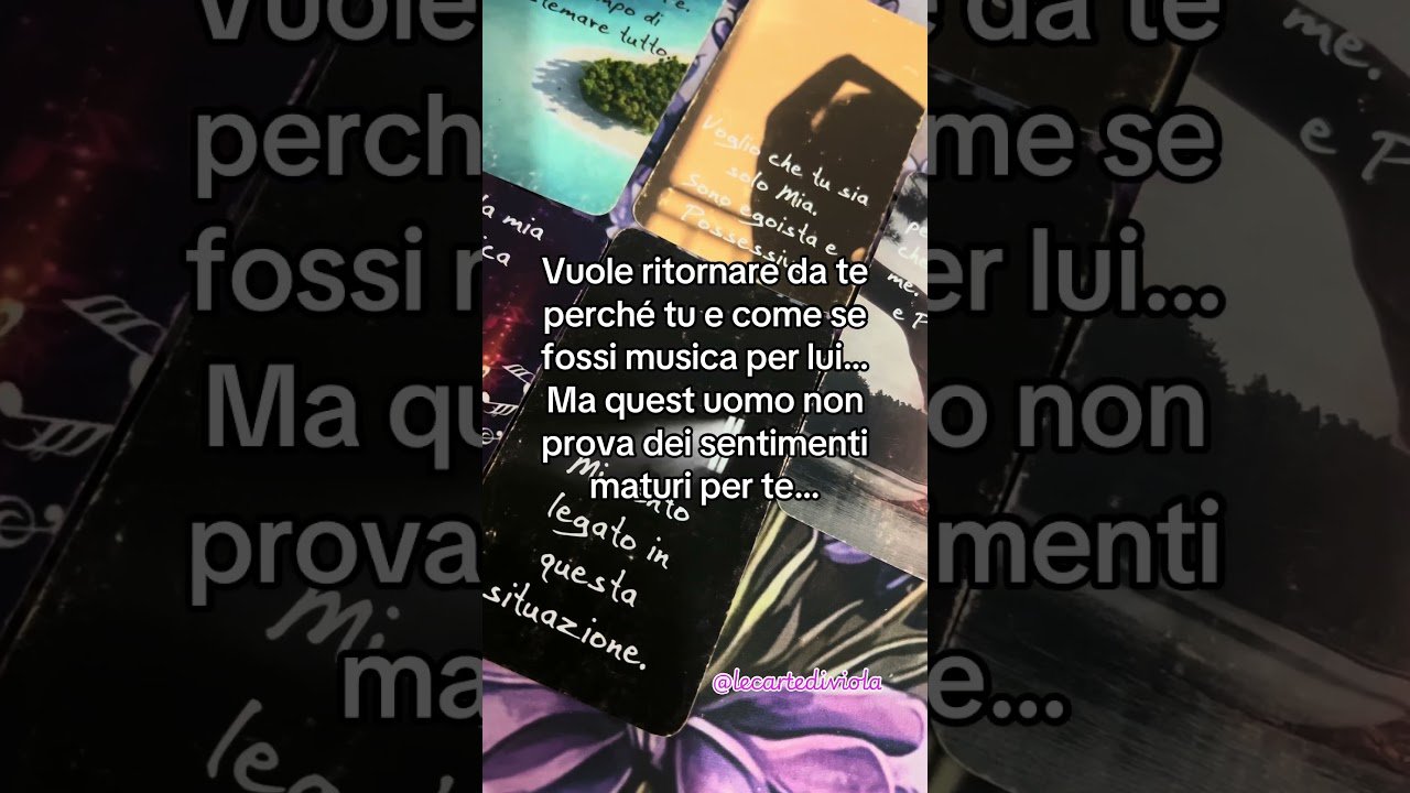 No momento, você está visualizando #lecartediviola #tarot #oracolodellasibilla #amore #messaggio