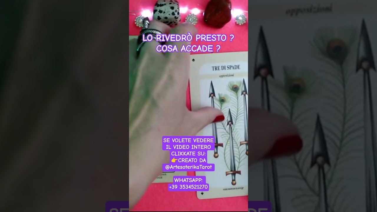 No momento, você está visualizando LO RIVEDRO’ PRESTO ? COSA ACCADE ? 💞 #tarocchi #tarot #videoshort
